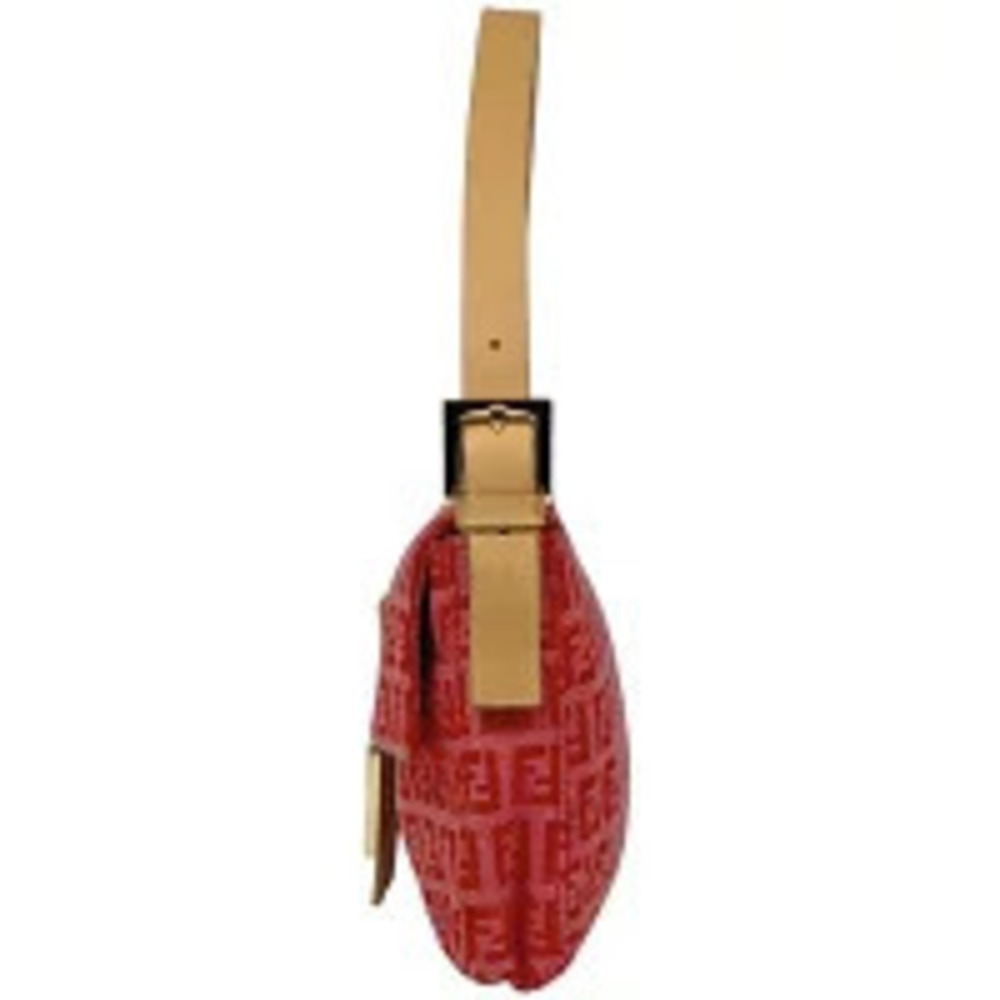 Fendi Canvas Handbag Hobo Pink Bucket Mamma Bag Zucchino